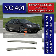 Front Bumper Chrome Left 3W5807811A & Right 3W5807812A Compatible With Bentley Flying Spur (2009-2012) Tag No.401
