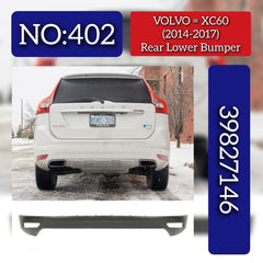 Rear Lower Bumper 39821622 39827146 Compatible With VOLVO XC60 (2014-2017) Tag No.402