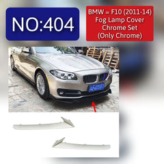Fog Lamp Cover With Chrome Compatible With BMW 5 Series F10 2011-2014 Fog Lamp Cover With Chrome Left 51117331729 & Right 51117331730