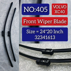 Front Wiper Blade Set (24'20 Inch) 32341613 Compatible with VOLVO XC40 Tag No.405