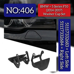 Headlight Washer Cap Left 51117332683 & Right 51117332684 Compatible With BMW 5 Series F10 (2014-2017) Tag No.406