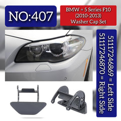 Washer Cap Left 51117246869 & Right 51117246870 Compatible With BMW 5 SERIES (F10) (2010-2013) Tag No.407
