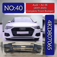 Complete Front Bumper 4KD807065 Compatible With AUDI A6 4K (2019-2025) Tag No.40