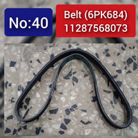 Drive Belt 6PK684 11287566991 11287568073 Compatible With MINI (R56) & MINI Convertible (R57) & MINI COUNTRYMAN (R60) Tag-BEL-40