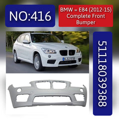 Front Bumper 51118039388 Compatible With BMW X1 (E84) Tag No.416