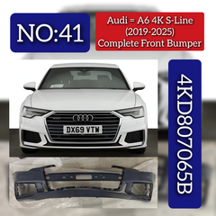 Complete Front Bumper 4KD807065B Compatible With AUDI A6 4K S-Line (2019-2025) Tag No.41