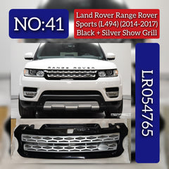 Black + Silver Show Grill LR054765 Compatible With Range Rover Sport - L494 (2014-2017) Tag No.41