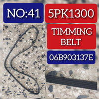 Timing Belt 5PK1300 06B903137E 058903137C Compatible With Audi A4 B5 (8D2) | A4 / S4 Tag-BEL-41
