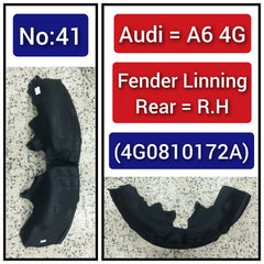 Front Right fender Liner 4G0810172A Compatible With AUDI A6 4G