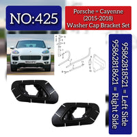 Washer Cap Bracket Set Right 95862818621 & Left 95862818521 Compatible With Porsche Cayenne (2015-2017) Tag No.425