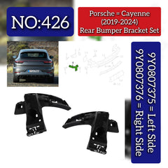 Rear Bumper Bracket Set Right 9Y0807376 & Left 9Y0807375 Compatible With Porsche Cayenne (2018-2020) Tag No.426