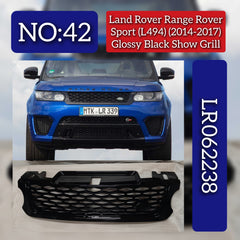 Glossy Black Show Grill LR062238 Compatible With Range Rover Sport - L494 (2014-2017) Tag No.42