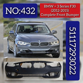 Complete Front Bumper 51117393022 Compatible With BMW 3 Series F30 (2012-2015) Tag No.432