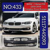 Complete Front Bumper 51117445093 Compatible With BMW 3 (F30, F80) (2016-2019) Tag No.433