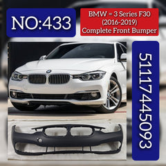 Complete Front Bumper 51117445093 Compatible With BMW 3 (F30, F80) (2016-2019) Tag No.433