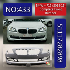Front Bumper 51117282898 Compatible With BMW 6 Convertible (F12) 6 Coupe (F13) Tag No.433