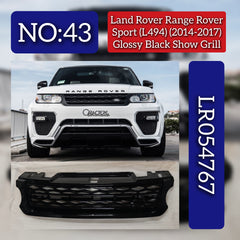 Glossy Black Show Grill LR054767 Compatible With Range Rover Sport - L494 (2014-2017) Tag No.43