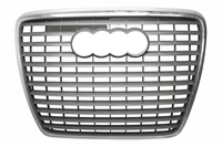 Show Grill Compatible With Audi A6 C6(2004-11) S-Line Silver Chrome (Without Number Plate) Tag 43