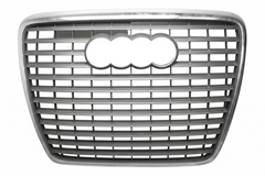 Show Grill Compatible With Audi A6 C6(2004-11) S-Line Silver Chrome (Without Number Plate) Tag 43