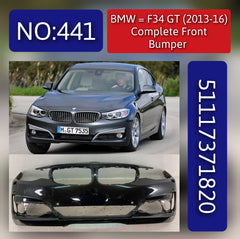 Front Bumper 51117371820 Compatible With BMW 3 Gran Turismo (F34) Tag No.441
