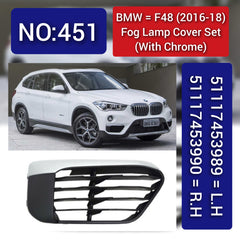 Fog Lamp Cover Left 51117453989 & Right 51117453990 Compatible With BMW X1 F48 (2016-2018)