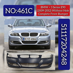 Complete Front Bumper 51117204248 Compatible With BMW 3 Series (E90) (2009-2012) Tag No.461C