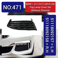 Fog Lamp Cover Left 51118092157 & Right 51118092158 Compatible With BMW 7 Series G11/G12 (2016-2020) Tag No.471