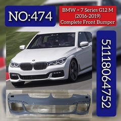 Complete Front Bumper 51118064752 Compatible With BMW 7 Series (G12) (2016-2019) Tag No.474