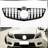 Black Show Grill Compatible With Compatible With Mercedes Benz C-CLASS 204 T-1 (2008-2014) GTR Tag 4