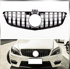 Black Show Grill Compatible With Compatible With Mercedes Benz C-CLASS 204 T-1 (2008-2014) GTR Tag 4