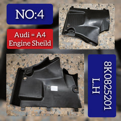 Front Underbody Shield Panel Left 8K0825201 8K0825201 Compatible With AUDI A4 B8 (8K2) | A4 / S4 & A5 (8T3) | A5 / S5 Tag No.4