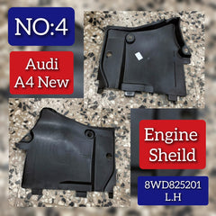 Left Side Underbody Trim 8WD825201 Compatible With AUDI A4 B9 (8W2, 8WC) | A4 / S4 Tag No.4
