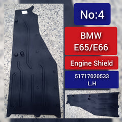 Underbody Paneling Left 51717020533 Compatible with BMW 7 Series E65 E66 E67 Tag No.4