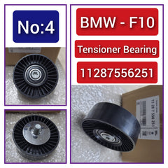 Belt Idler Pulley 11287556251 11287800333 Compatible with BMW 3 Series (E90) & 5 Series (E60) & 5 Series (F10) Tag no : 4