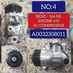 AC Compressor A0032308011 0032308011 Compatible with MERCEDES-BENZ GLE (W166) & GL-CLASS (X166) & M-CLASS (W166) (642)