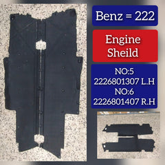 LEFT UNDER ENGINE SPLASH GUARD 2226801307 Compatible With MERCEDES-BENZ S-CLASS W222 Tag No.5