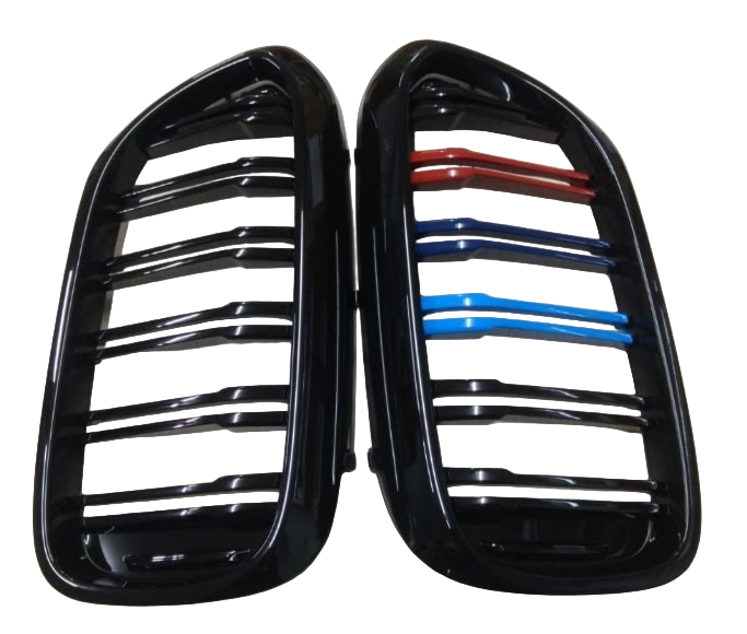 Kidney Grill Set 51137390866 (R.H/L.H) Multi color Compatible With BMW 5 Series G30 Tag 51