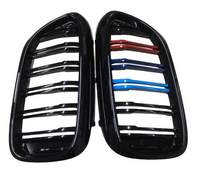 Kidney Grill Set 51137390866 (R.H/L.H) Multi color Compatible With BMW 5 Series G30 Tag 51