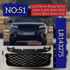 Glossy Black Show Grill LR143275 Compatible With Range Rover Vellar L560 (2018-2022) Tag No.51