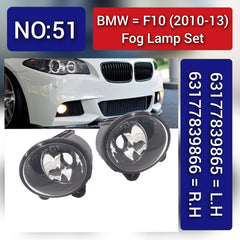 Fog Lamp Fog Light Compatible With BMW 5 Series F10 2010-2013 Fog Lamp Fog Light Left 63177839865 & Right 63177839866 63176910791 Tag-FO-51