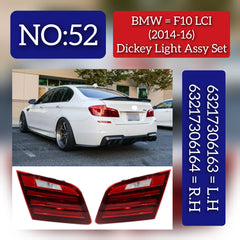 Dicky Light Compatible With BMW 5 Series (F10) LCI Dicky Light Left 63217306163 & Right 63217306164 Tag-DLB-52