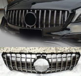 GTR Silver Show Grill Compatible With Mercedes Benz A-Class W176 (2016-2019) Tag 27