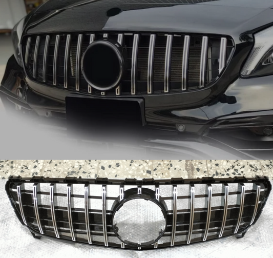 GTR Silver Show Grill Compatible With Mercedes Benz A-Class W176 (2016-2019) Tag 27