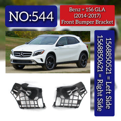 Front Bumper Bracket Left 1568850521 & Right 1568850621 Compatible With Mercedes Benz (W156) GLA-Class (2014-2017) Tag No.544