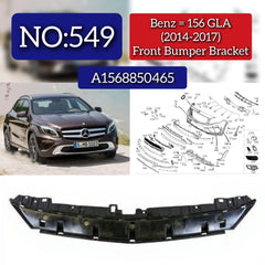 Front Bumper Bracket A1568850465 1568850465 Compatible With Mercedes Benz (W156) GLA-Class (2014-2017) Tag No.549