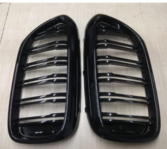 Kidney Grill Set 51137390864 (R.H/L.H) Black color Compatible With BMW 5 Series G30 Tag 54