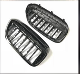 Kidney Grill Set Diamond Black (2018-2020) Compatible With BMW 5 Series G30 Tag 55