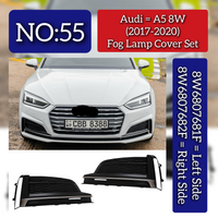 Fog Lamp Cover Left 8W6807681F & Right 8W6807682F Compatible With Audi A5 (2017-20) Tag No.55