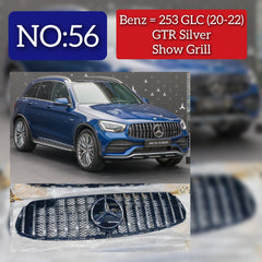 GTR Silver Chrome Show Grill Compatible With Mercedes Benz GLC X253 (2020-2022) Tag 56