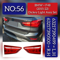 Dicky Light Compatible With BMW X1 F48 (2020-2022) Dicky Light Left 63217390499 & Right 63217390500 Tag-DLB-56